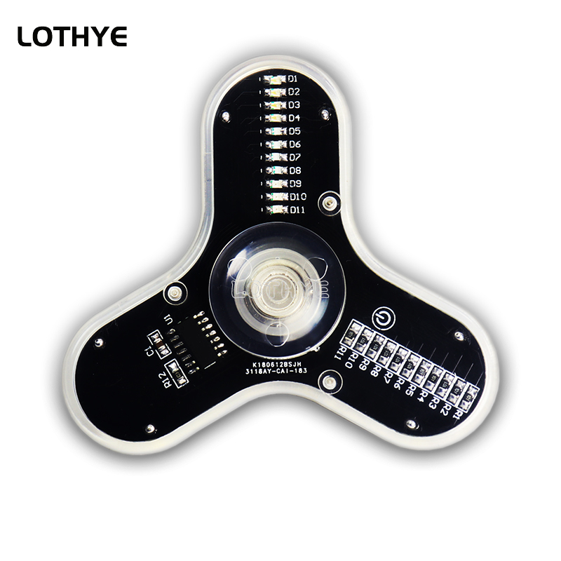Electronics Project Kit - Led fidget spinner fabricação alto-falante atmosfera