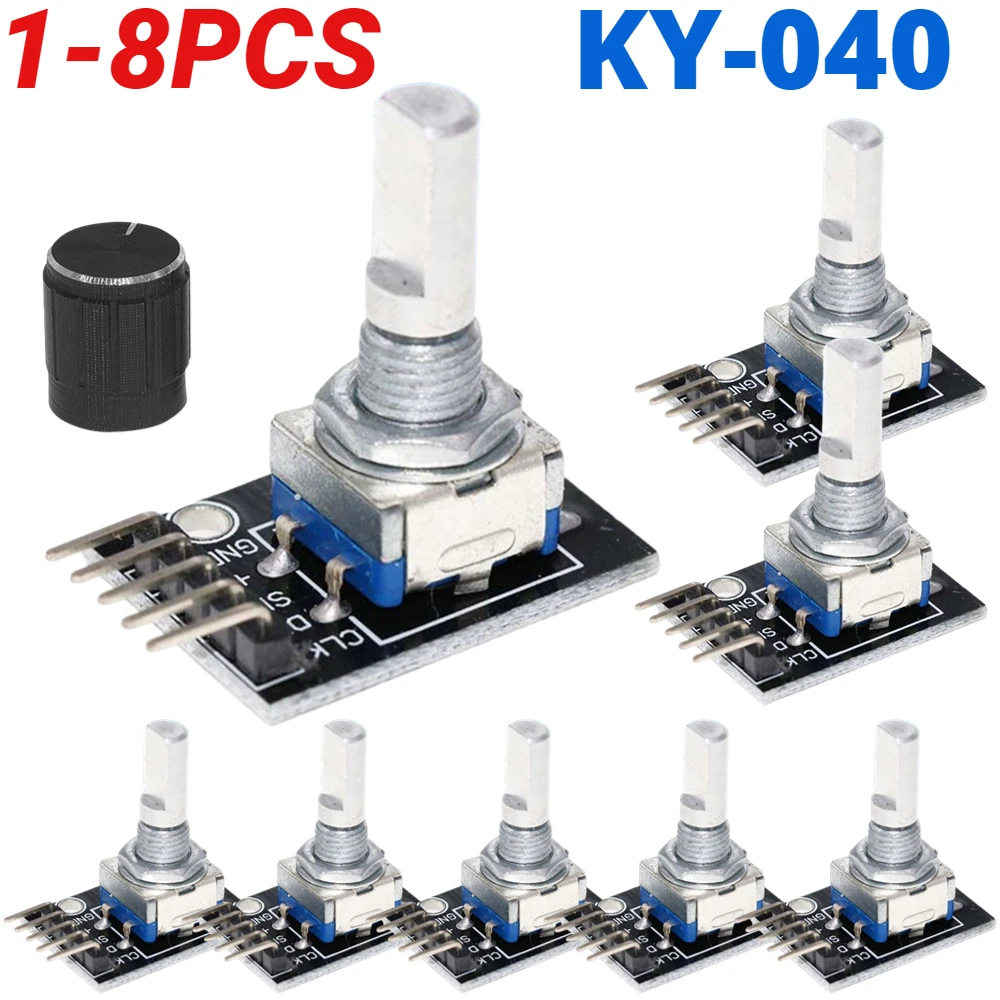 Sensor Kit Arduino - 1-8 Peças Módulo Codificador Rotativo KY-040