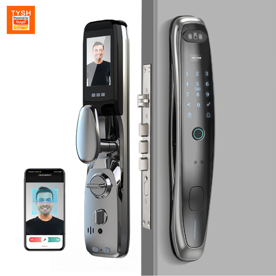 Smart Door Lock Wifi - Tuya wifi câmera inteligente bloqueio 3d