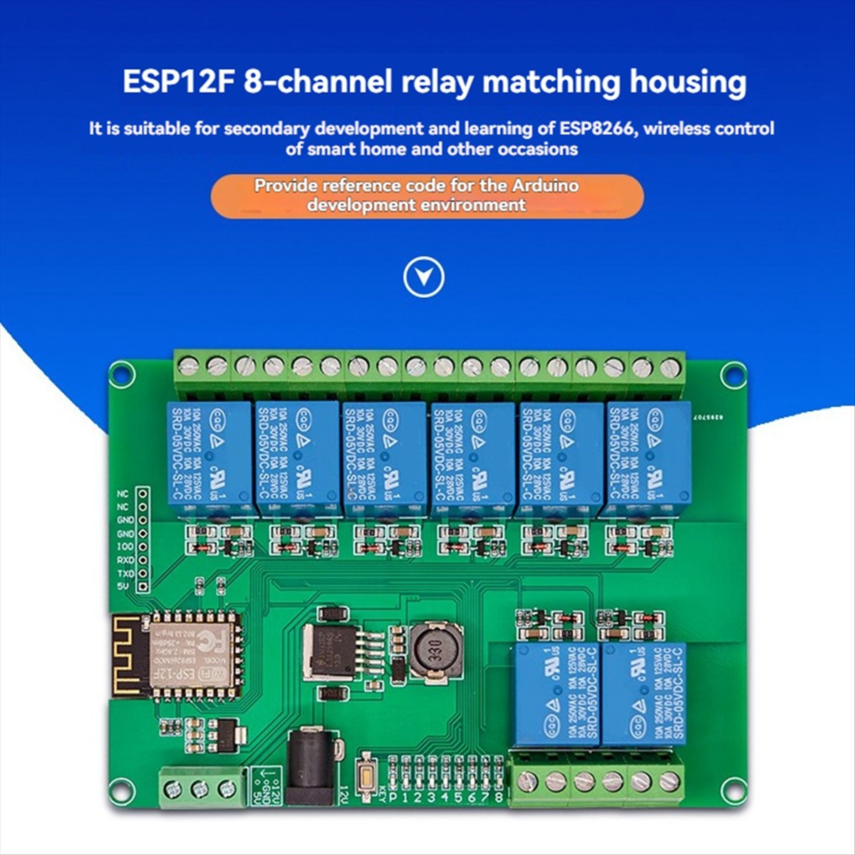 Módulo de Relé A99X 8 Canais c - Esp8266 Relay Module avaliação e preço