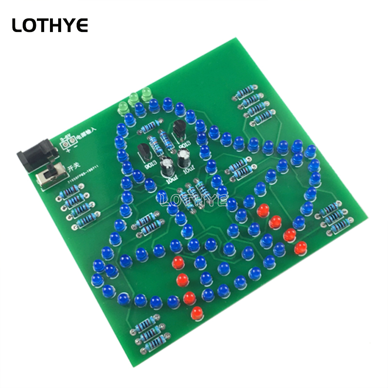 Dc 3-5v led luz balanço carril - Electronics Project Kit avaliação e preço