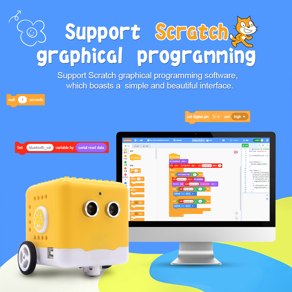 Kit robô programável kidsbits, - Stem Robotics Kit avaliação e preço