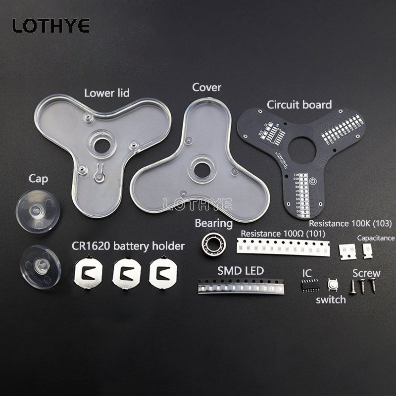 Led fidget spinner fabricação  - Electronics Project Kit avaliação e preço