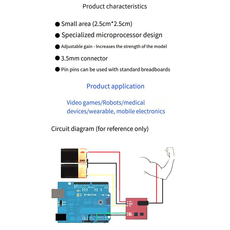 Módulo de sensor elétrico musc - Sensor Kit Arduino avaliação e preço